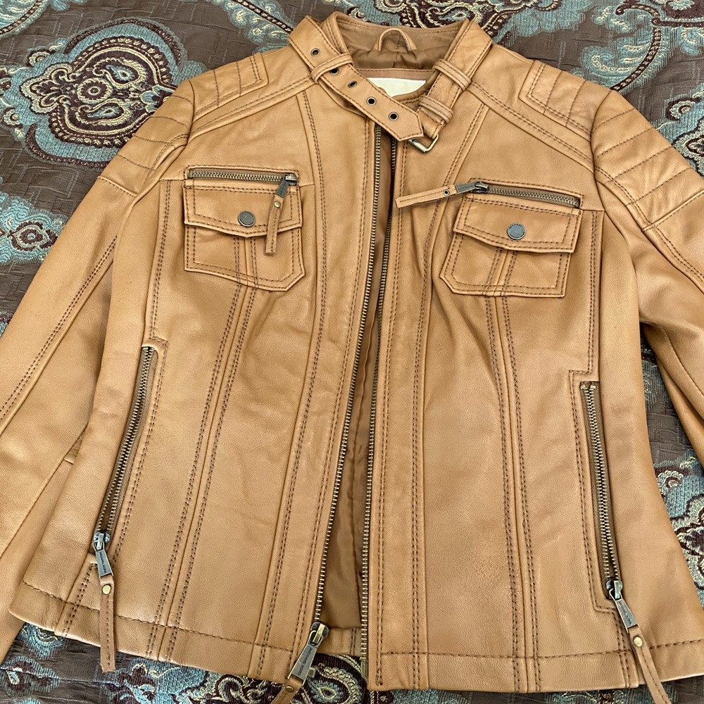 Michael Kors Leather Coat